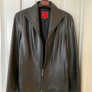 Cole Haan Black Leather Jacket